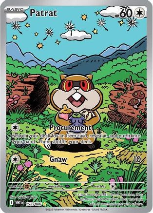 Patrat 152/086 Illustration Rare White Flare NM/M