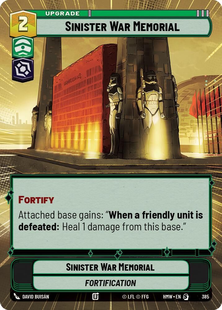 Sinister War Memorial (Hyperspace) 385 Special Homeworlds NM/M
