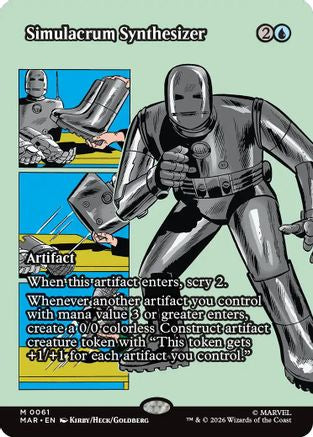 Simulacrum Synthesizer (Borderless) 61 Mythic Marvel Universe Eternal-Legal NM/M