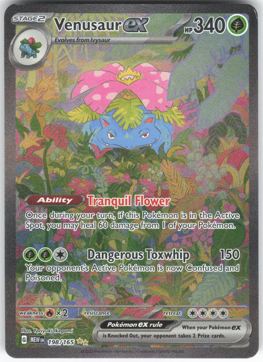 Venusaur ex Special Illustration Rare SV: Scarlet & Violet 151 198/165 NM