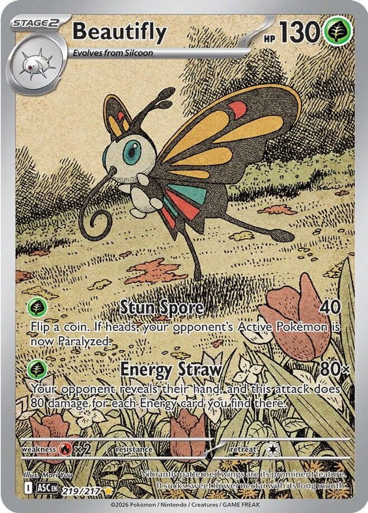 Beautifly 219/217 Illustration Rare Ascended Heroes NM/M