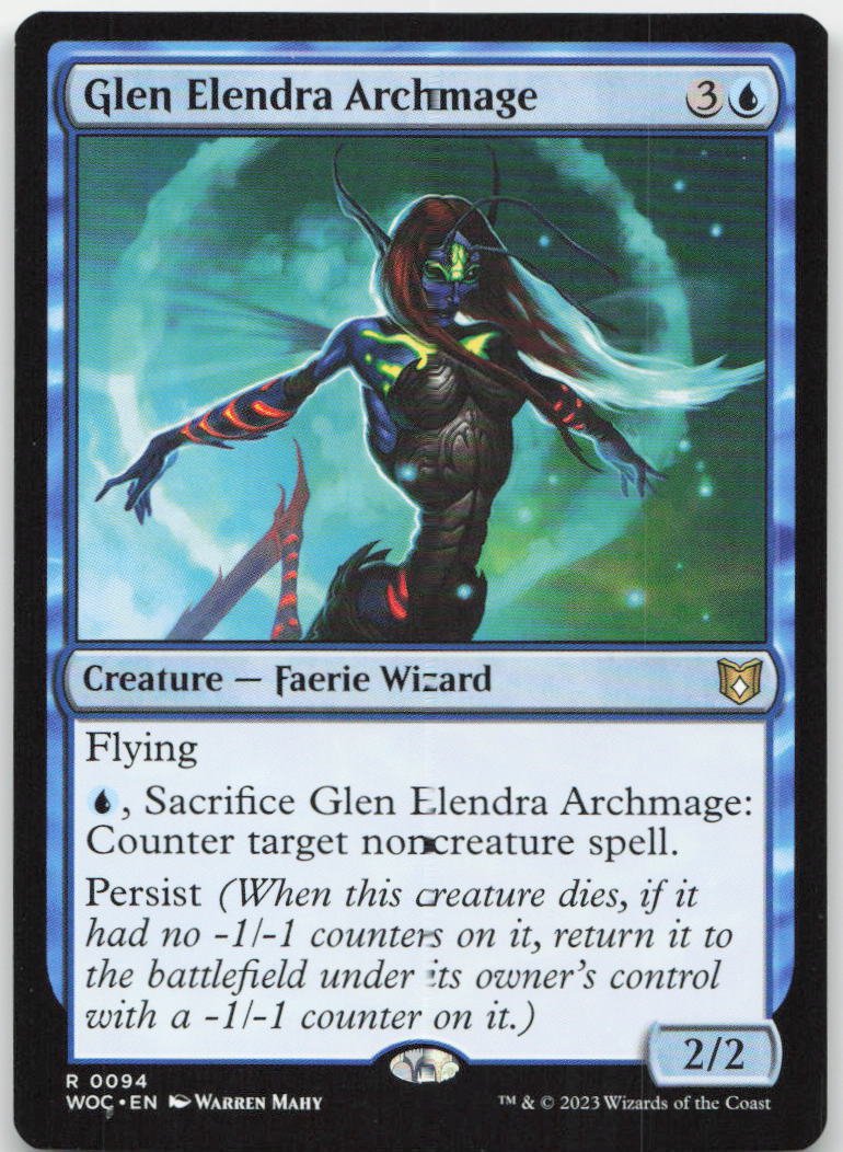 Glen Elendra Archmage R Commander: Wilds of Eldraine 94 NM