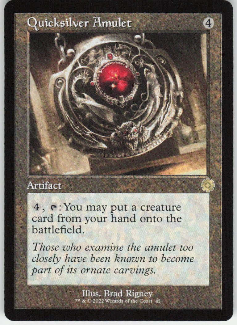 Quicksilver Amulet R The Brothers' War: Retro Frame Artifacts 45 NM