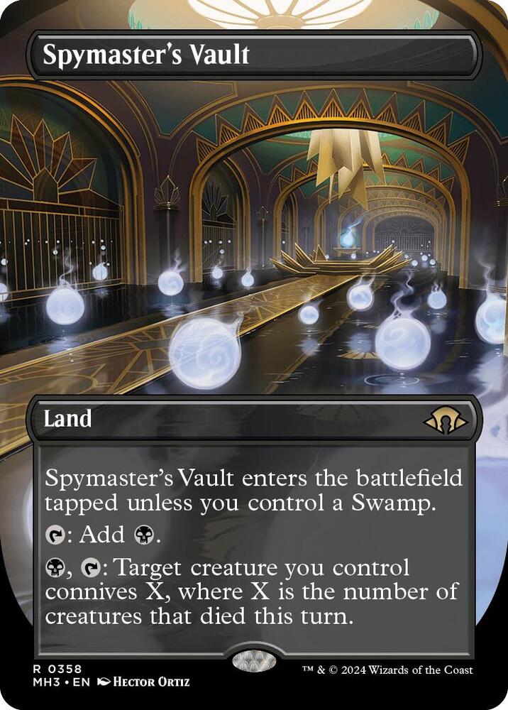 Spymaster's Vault (Borderless) 358 Rare Modern Horizons 3 NM/M
