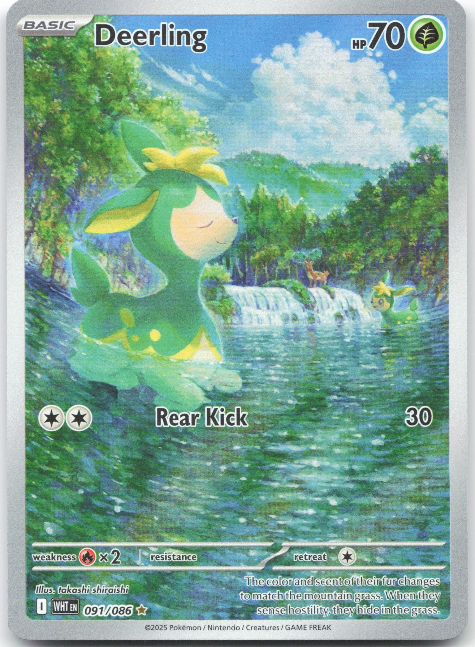 Deerling - Illustration Rare SV: White Flare 091/086 NM