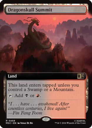 Dragonskull Summit (Extended Art) 468 Rare Commander: Marvel Super Heroes NM/M