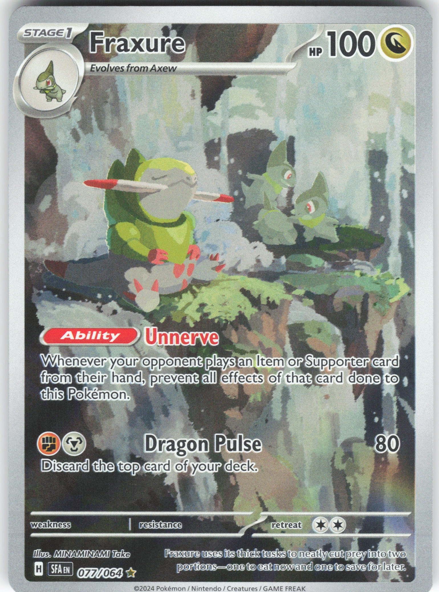 Fraxure Illustration Rare SV: Shrouded Fable 077/064 NM