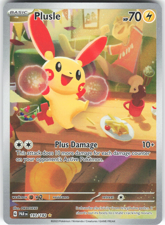 Plusle Illustration Rare SV04: Paradox Rift 193/182 NM