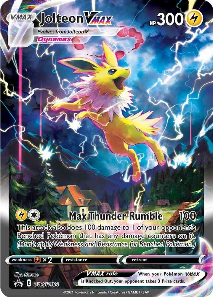 Jolteon VMAX SWSH184 Promo Sword & Shield Promo Holo NM/M