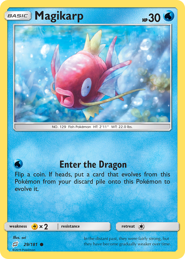 Magikarp 29/181 Common Reverse Holo Team Up NM/LP
