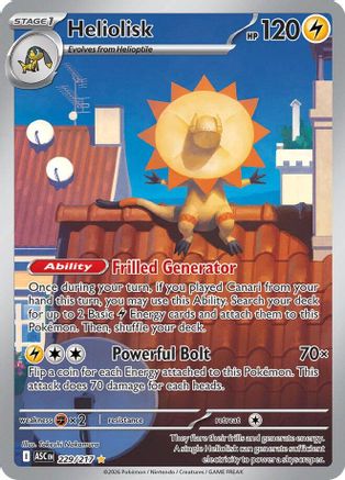Heliolisk 229/217 Illustration Rare Ascended Heroes NM/M