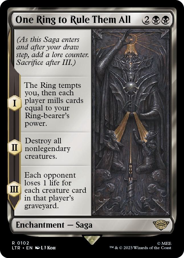 One Ring to Rule Them All 102 Foil Universes Beyond: The Lord of the Rings: Tales of Middle-earth NM/M