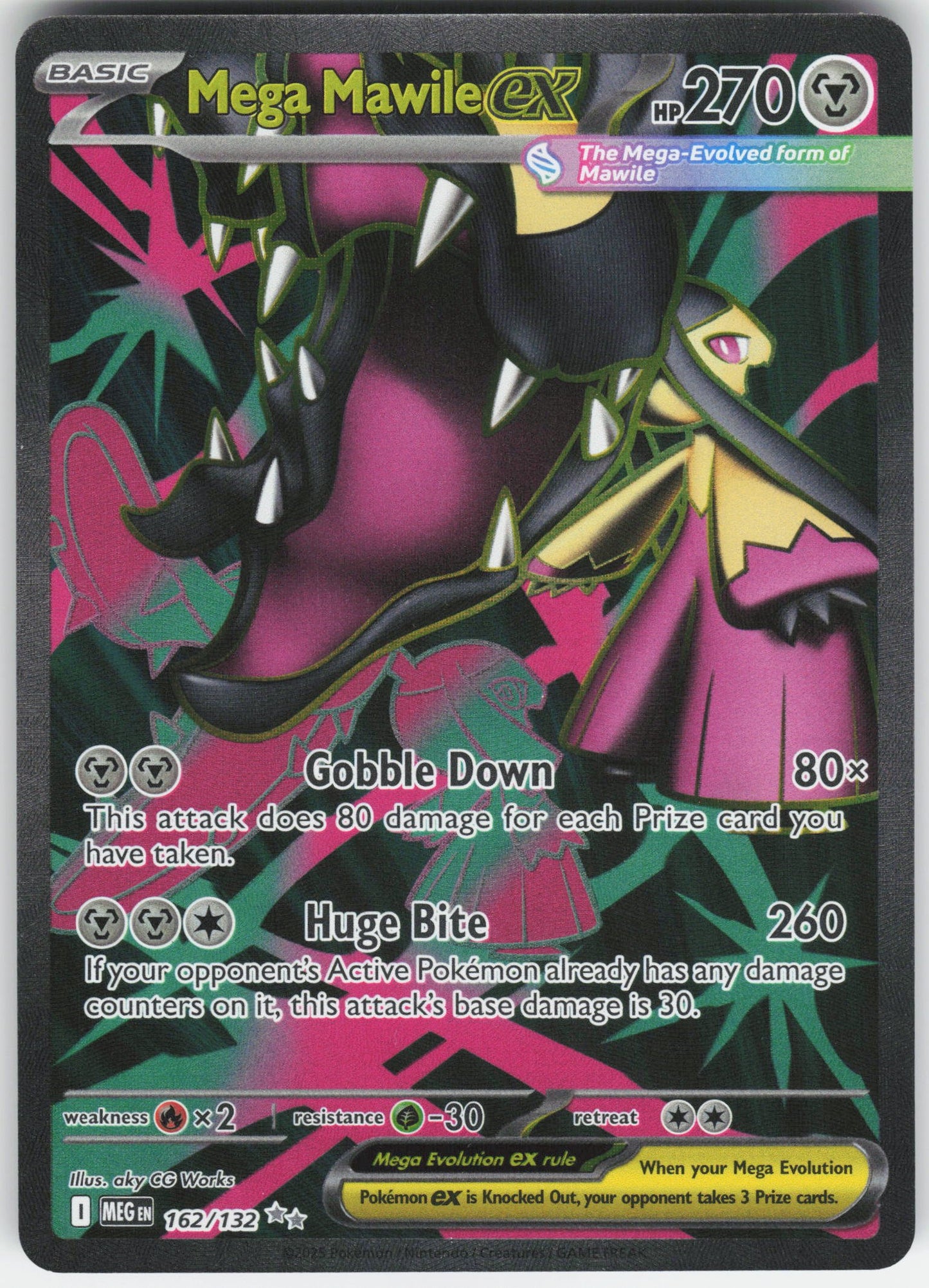 Mega Mawile ex - Ultra Rare ME01: Mega Evolution 162/132 NM