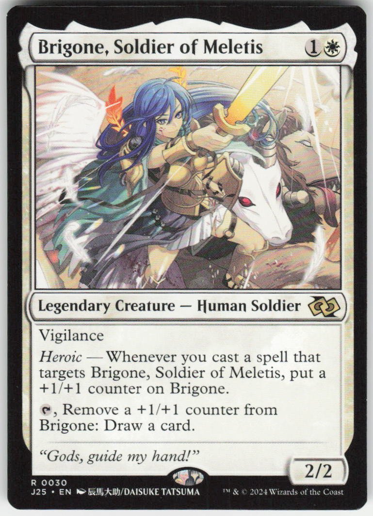 Brigone, Soldier of Meletis (Anime) R Foundations Jumpstart 30 NM