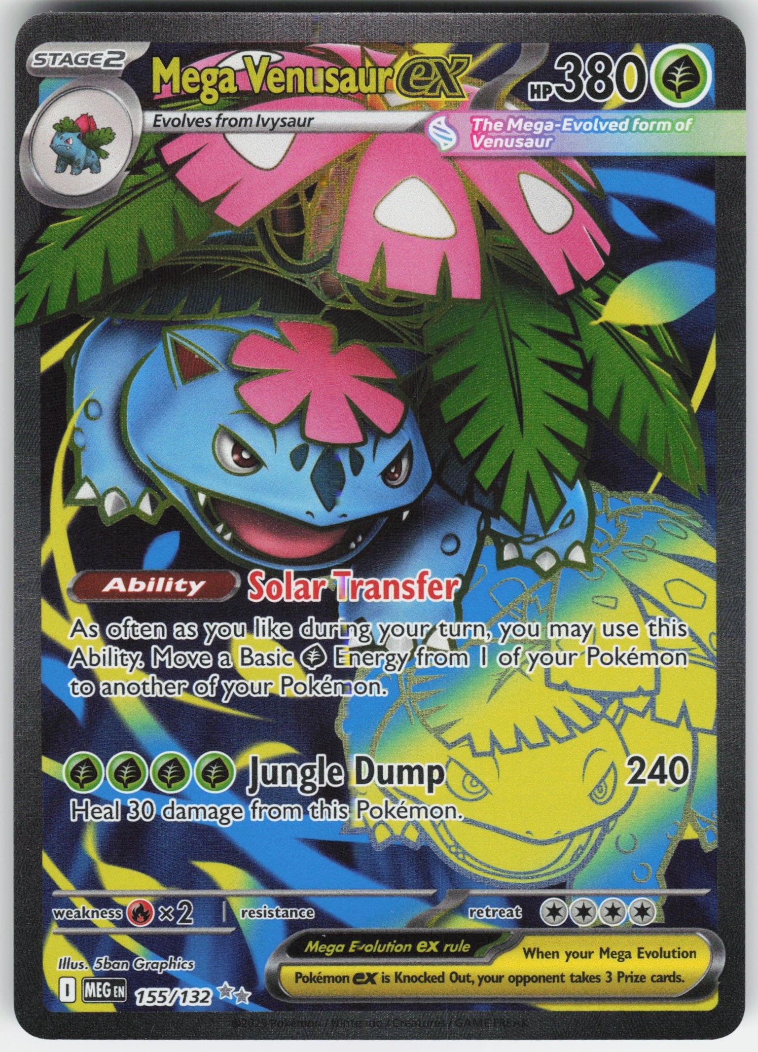 Mega Venusaur ex - Ultra Rare ME01: Mega Evolution 155/132 NM