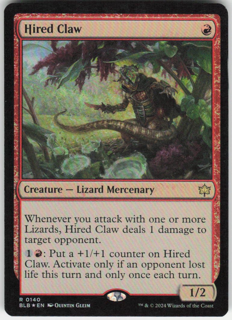 Hired Claw R Bloomburrow 140 NM