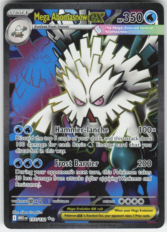 Mega Abomasnow ex - Ultra Rare ME01: Mega Evolution 157/132 NM