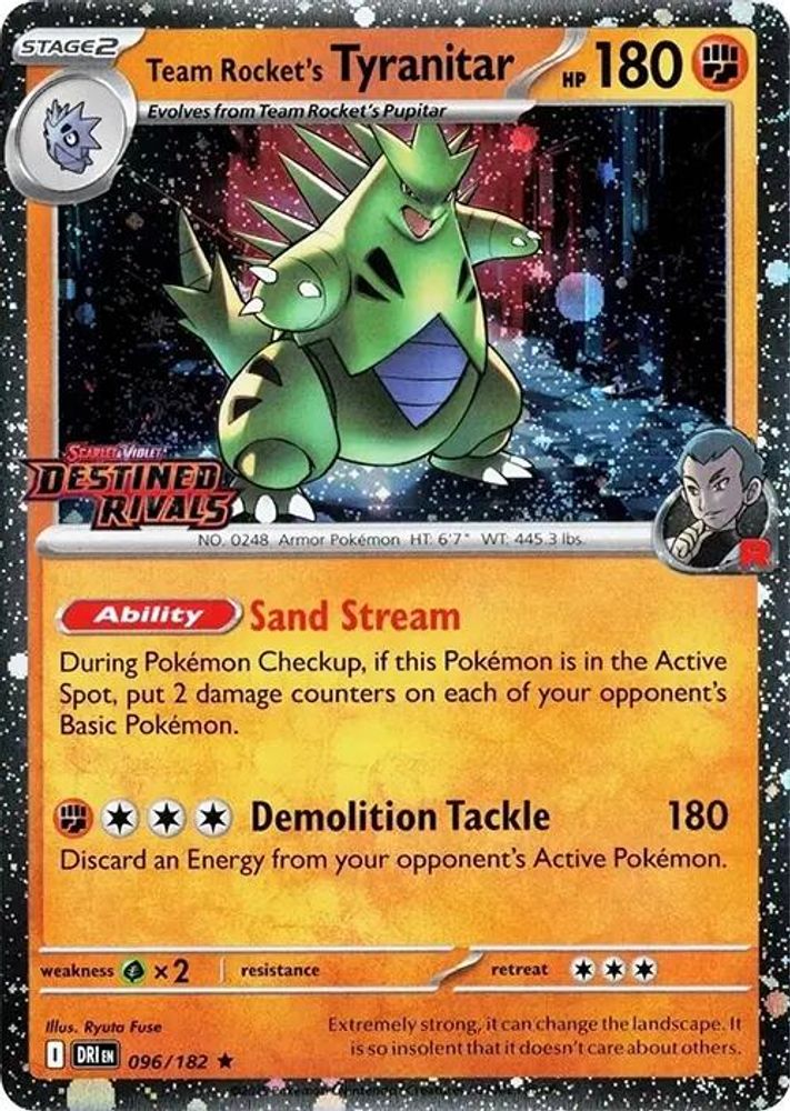 Team Rocket's Tyranitar (Prerelease) 096/182 Miscellaneous Cards & Products Holo NM/M