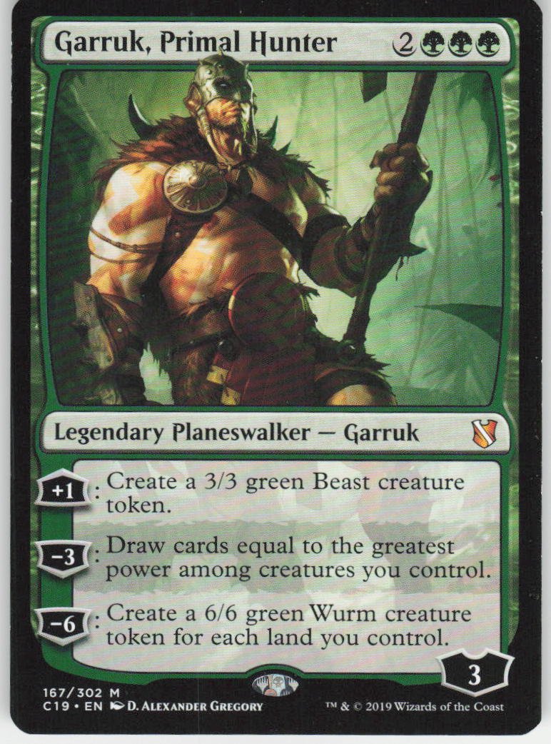 Garruk, Primal Hunter M Commander 2019 167 NM