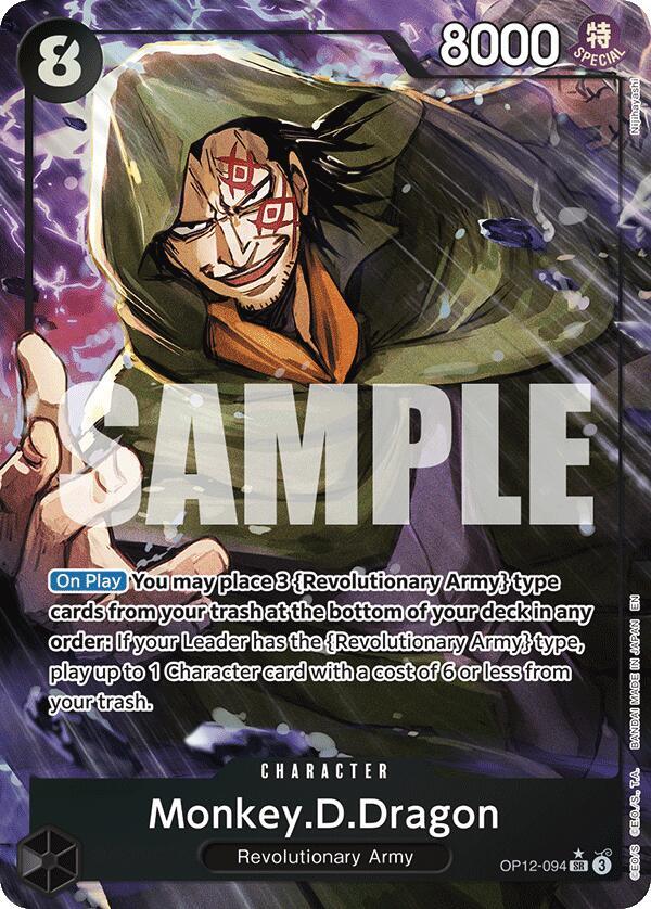 Monkey.D.Dragon (Alternate Art) OP12-094 Super Rare Legacy of the Master NM/M