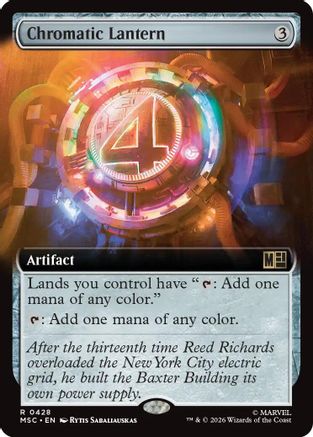 Chromatic Lantern (Extended Art) 428 Rare Commander: Marvel Super Heroes NM/M