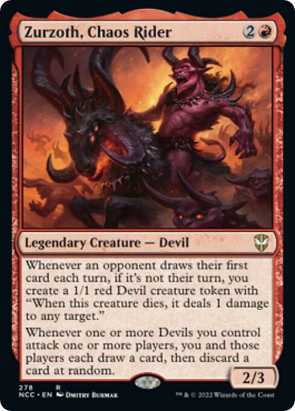 Zurzoth, Chaos Rider 278 Rare Commander: Streets of New Capenna NM/M