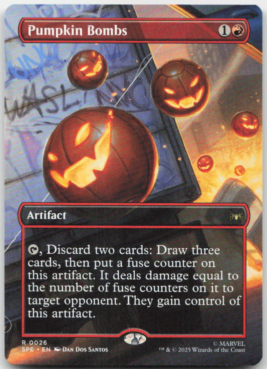 Pumpkin Bombs (Borderless) R Marvel's Spider-Man: Eternal-Legal 26 NM