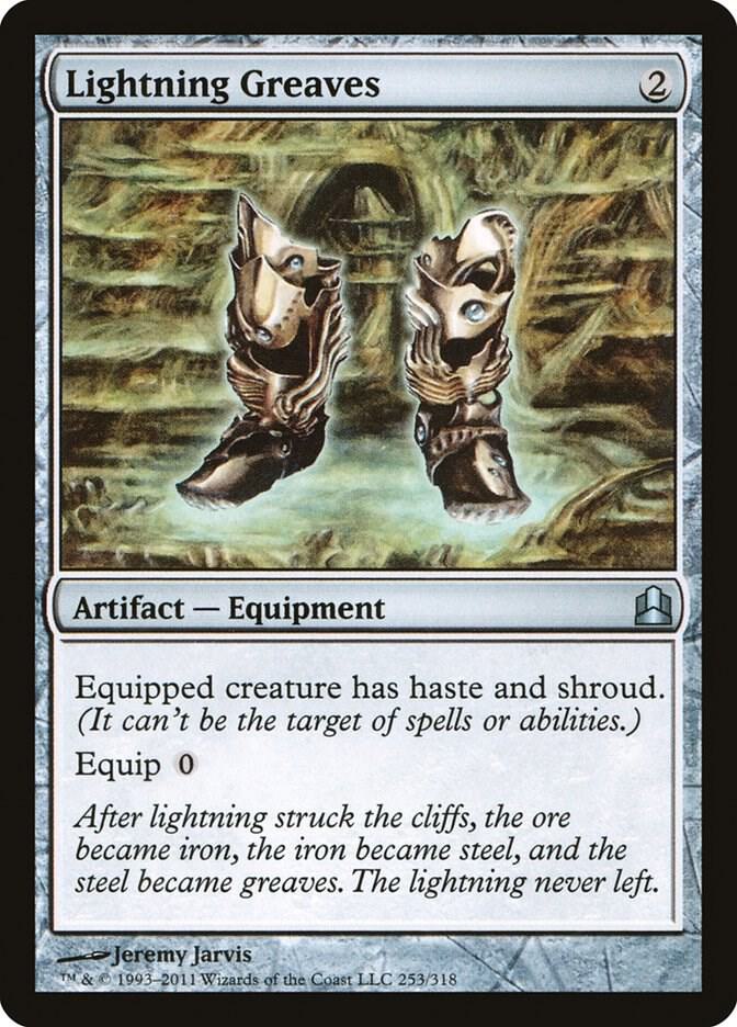 Lightning Greaves 253 Uncommon Commander NM/M