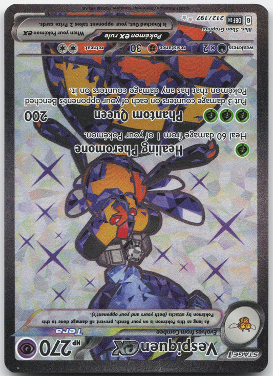 Vespiquen ex - Ultra Rare SV03: Obsidian Flames 212/197 NM