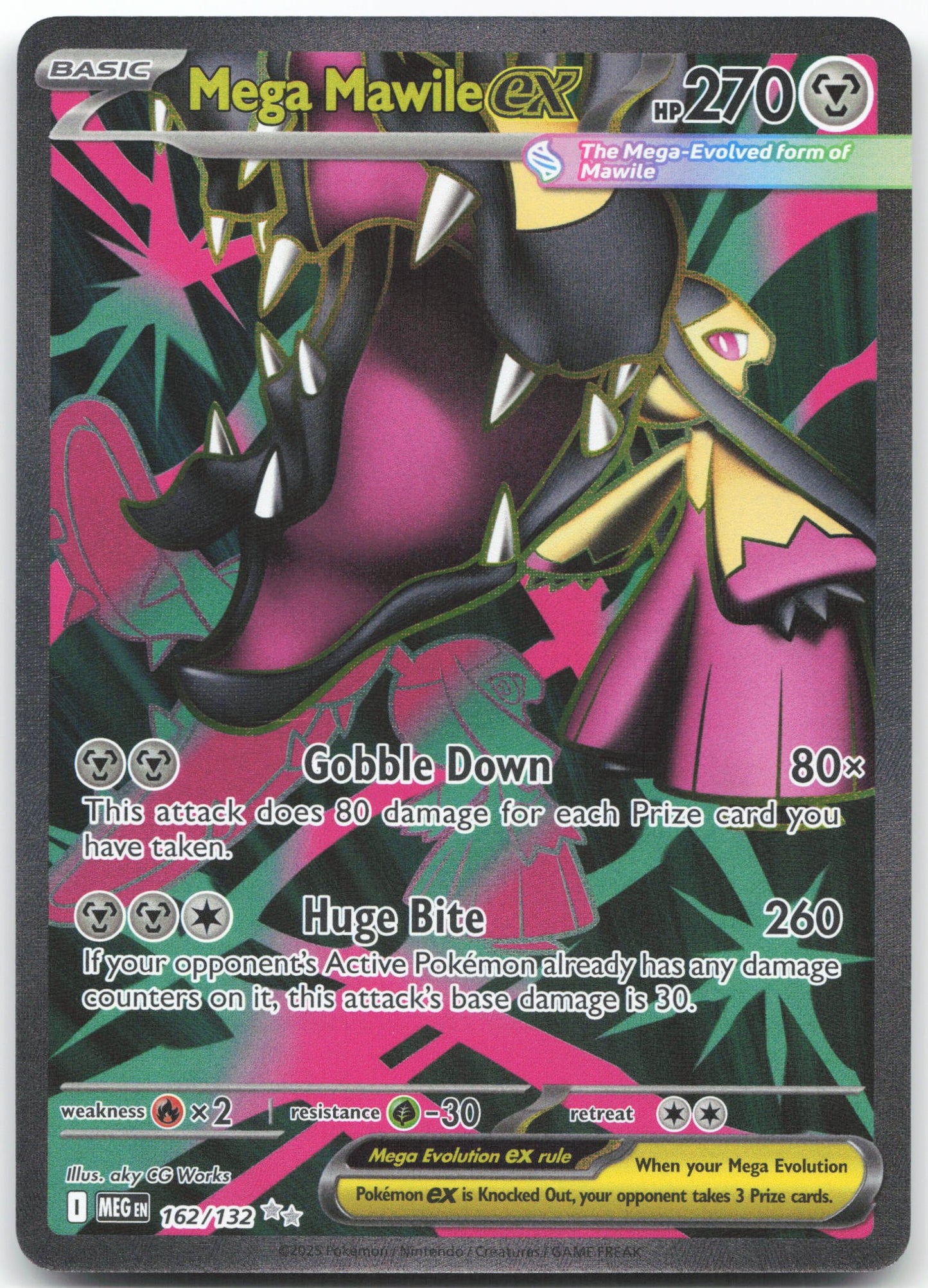 Mega Mawile ex - Ultra Rare ME01: Mega Evolution 162/132 NM