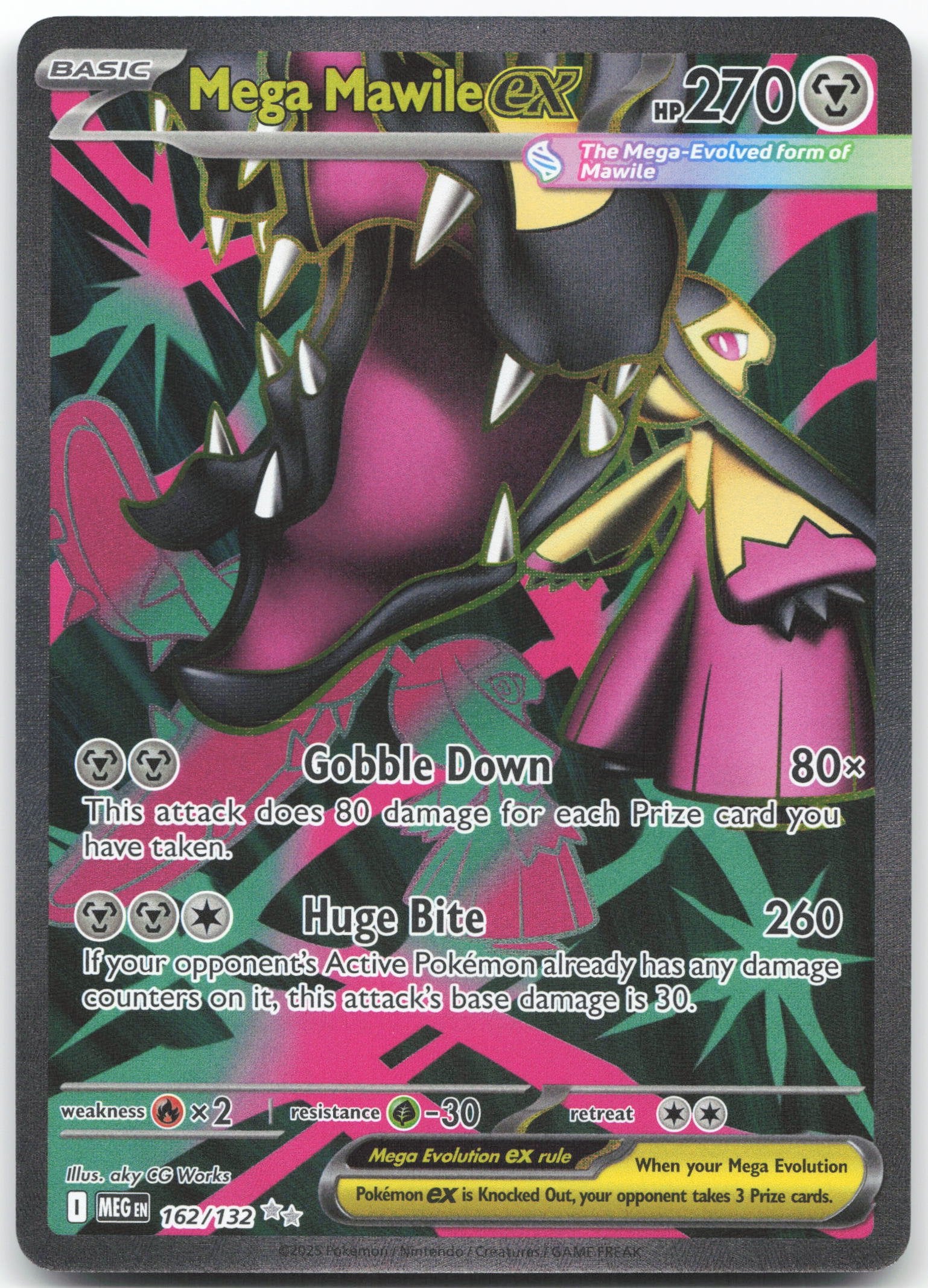 Mega Mawile ex - Ultra Rare ME01: Mega Evolution 162/132 NM