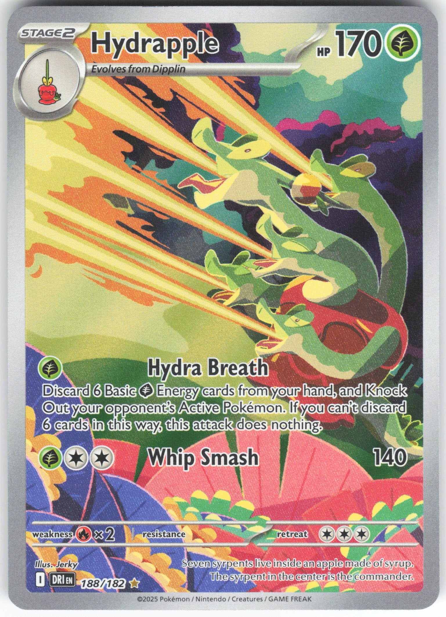 Hydrapple - Illustration Rare SV10: Destined Rivals 188/182 NM