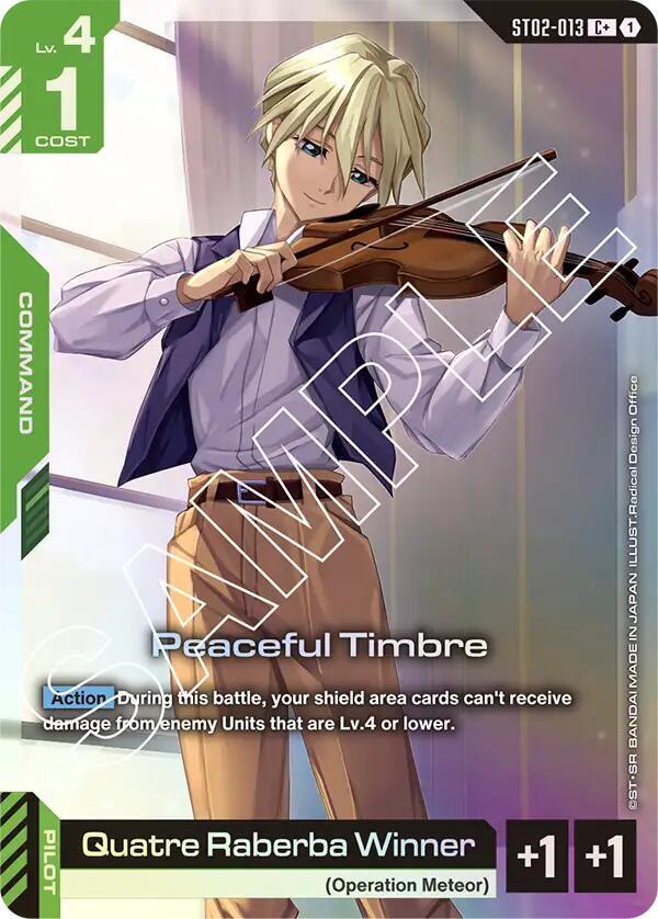 Peaceful Timbre (C+) ST02-013 C+ Starter Deck 02: Wings of Advance NM/M