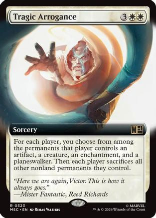 Tragic Arrogance (Extended Art) 323 Rare Commander: Marvel Super Heroes NM/M