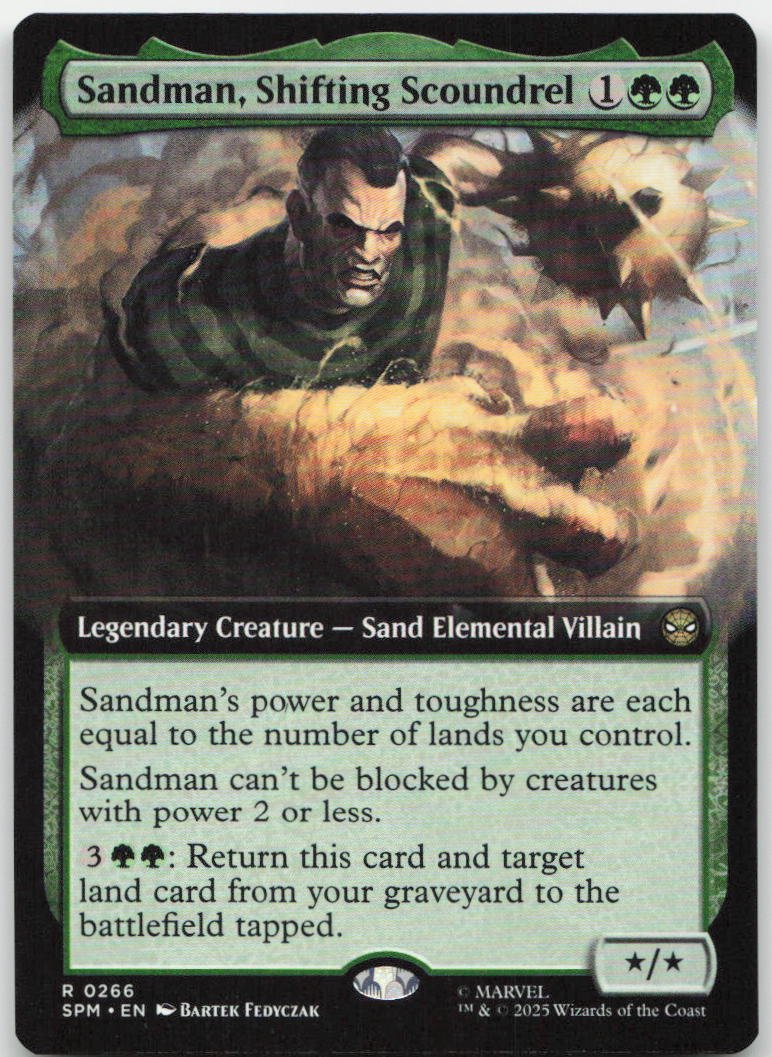 Sandman, Shifting Scoundrel (Extended Art) R Marvel's Spider-Man 266 NM