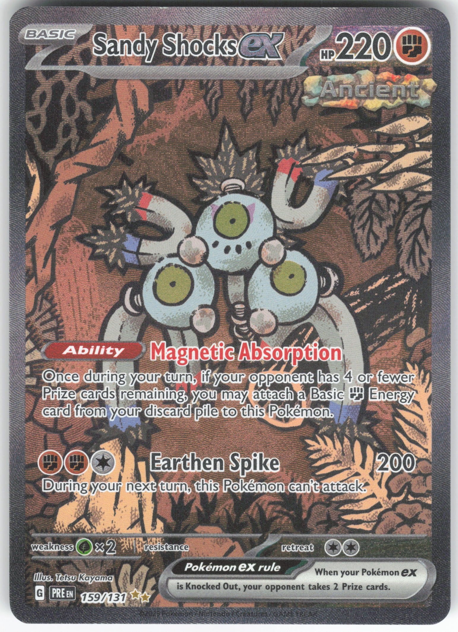 Sandy Shocks ex Special Illustration Rare SV: Prismatic Evolutions 159/131 NM