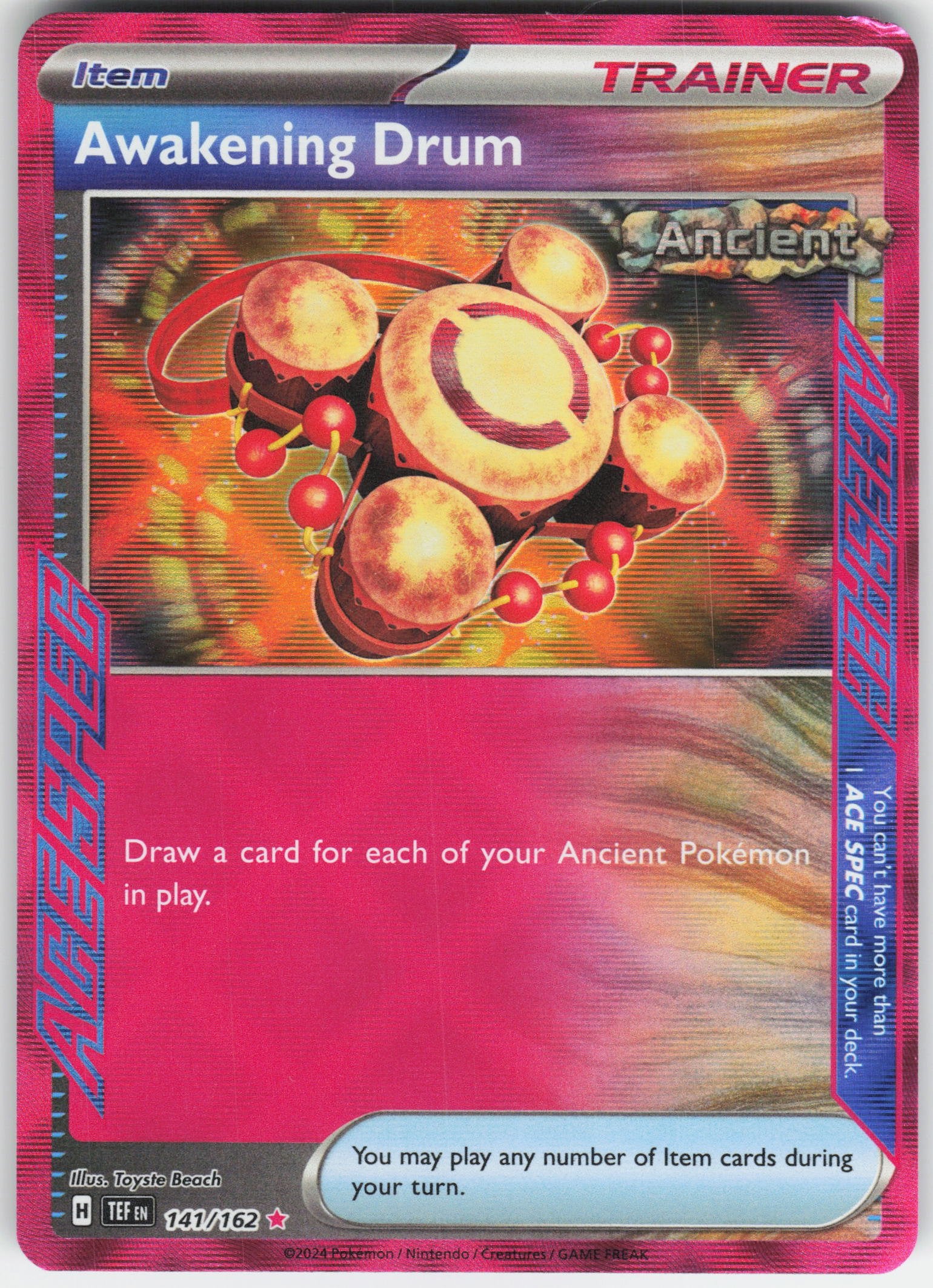 Awakening Drum ACE SPEC Rare SV05: Temporal Forces 141/162 NM