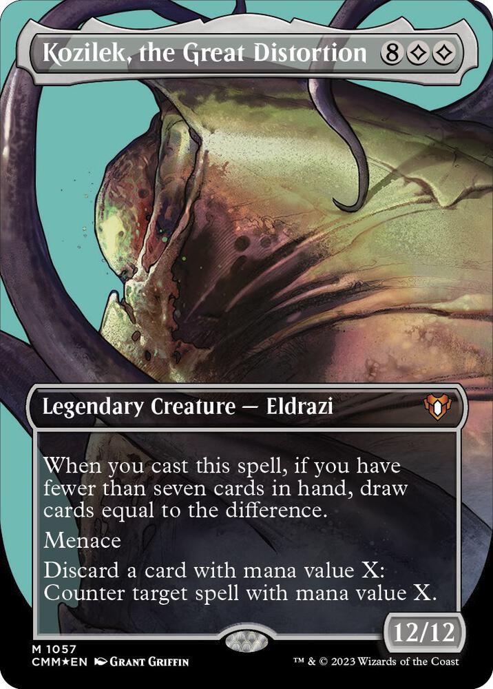 Kozilek, the Great Distortion (Textured Foil) 1057 Commander Masters Foil NM/M