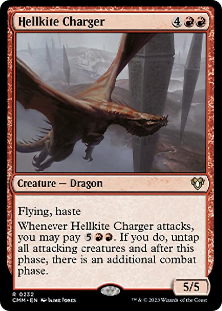 Hellkite Charger 232 Rare Commander Masters NM/M