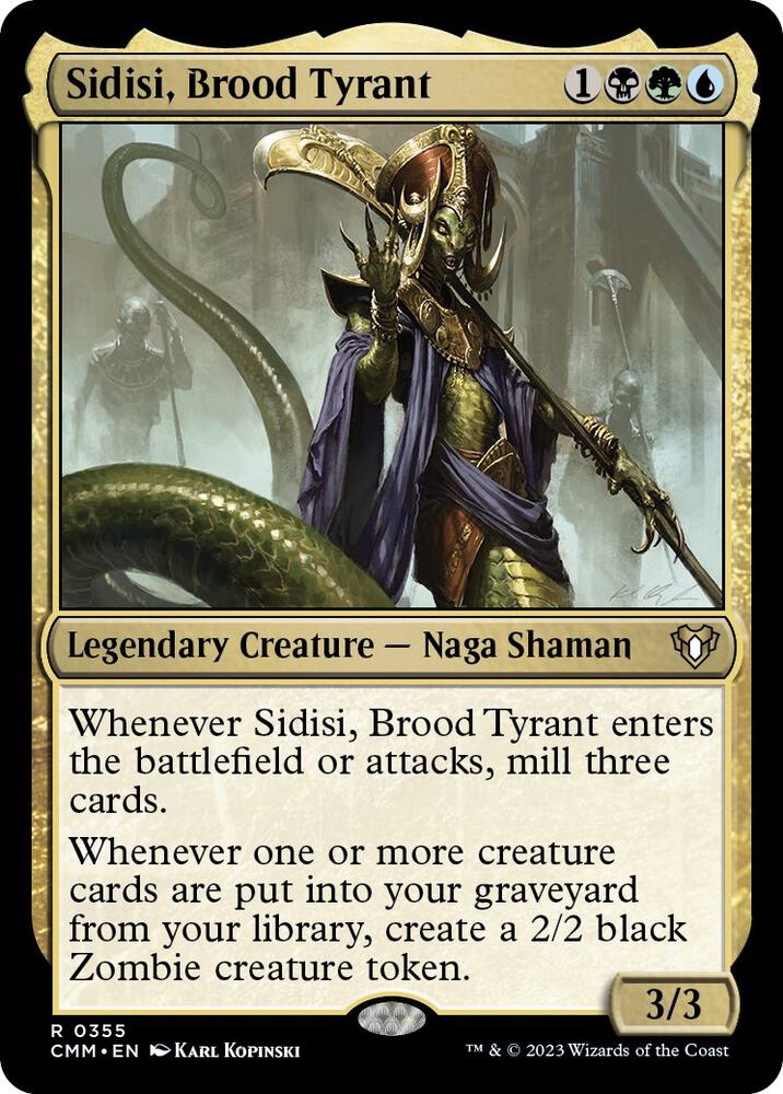 Sidisi, Brood Tyrant 355 Rare Commander Masters NM/M