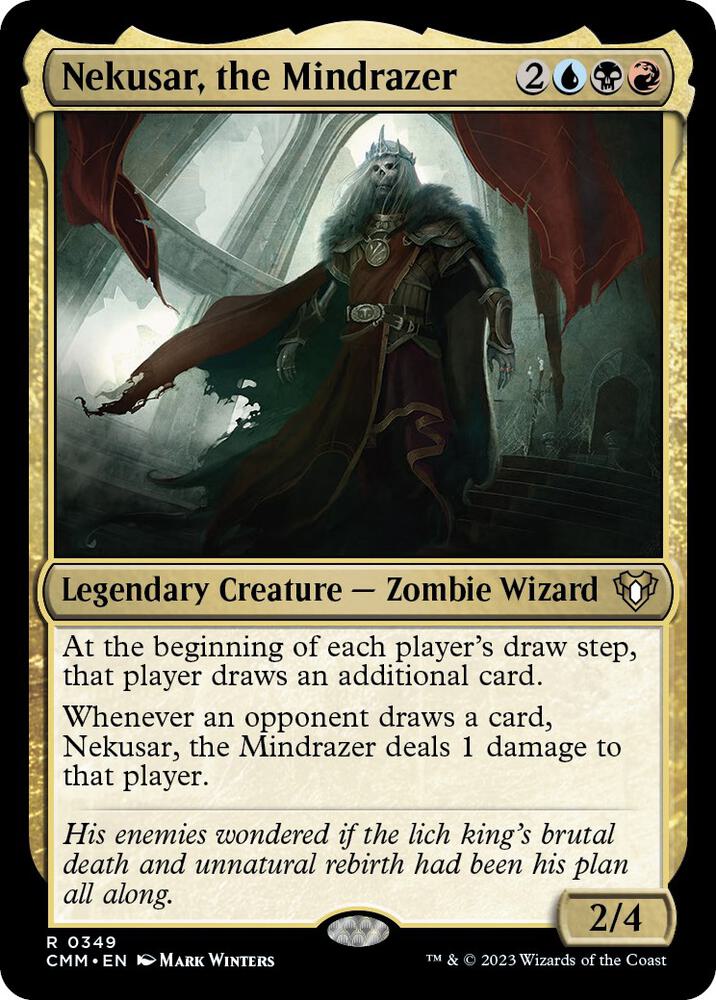 Nekusar, the Mindrazer 349 Rare Commander Masters NM/M