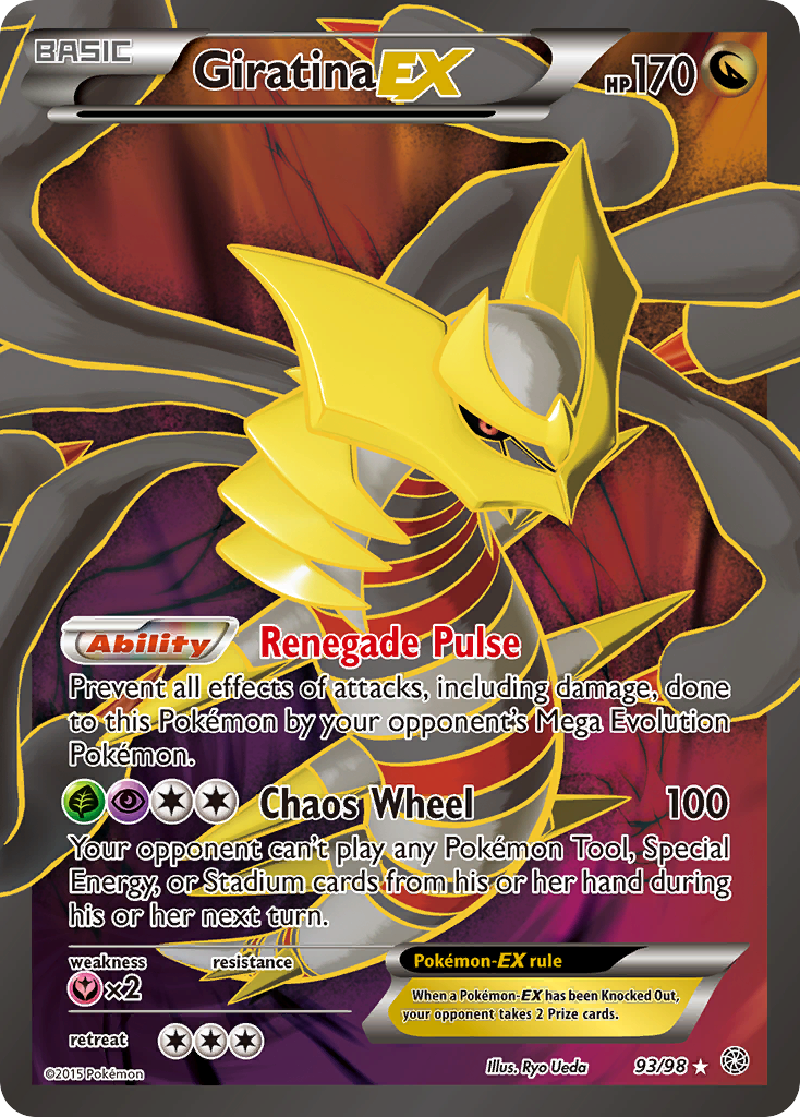Giratina EX 93/98 Ultra Rare Ancient Origins NM/M