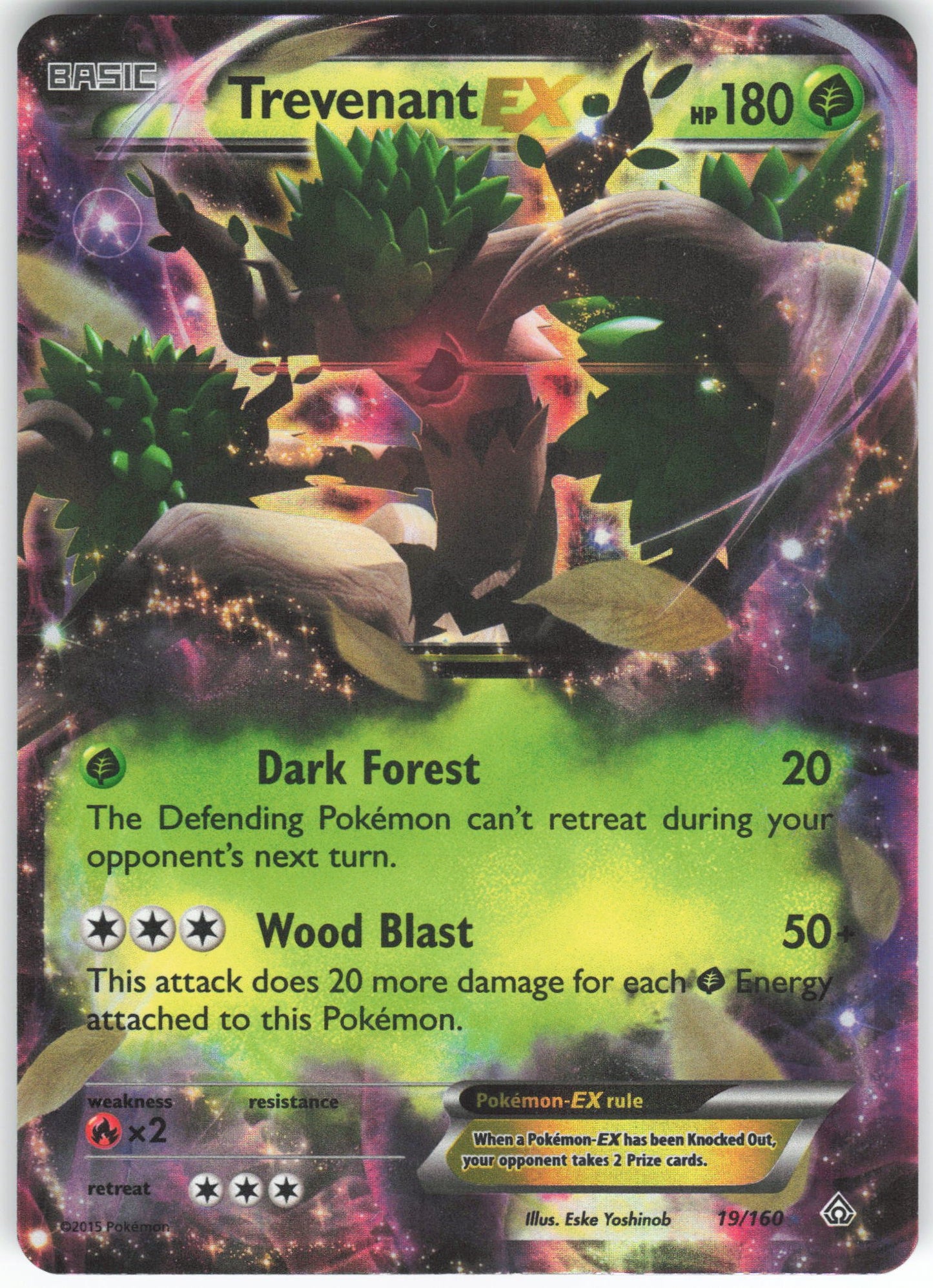 Trevenant EX Ultra Rare XY - Primal Clash 19/160 LP