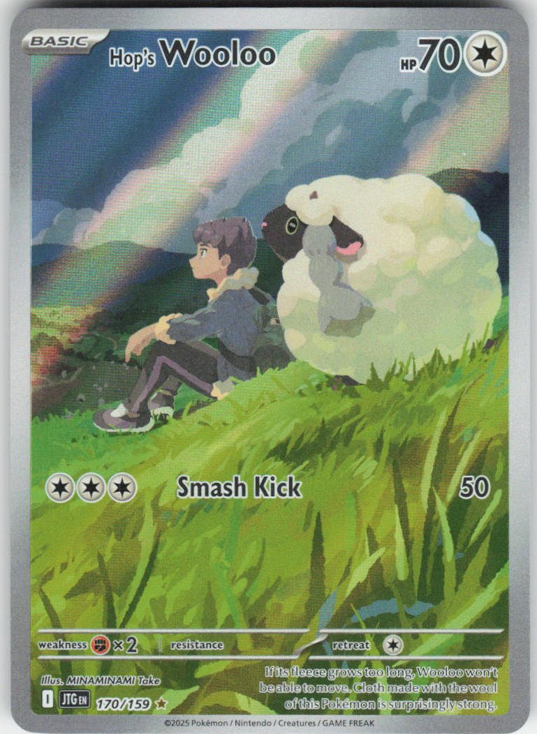 Hop's Wooloo - Illustration Rare SV09: Journey Together 170/159 NM
