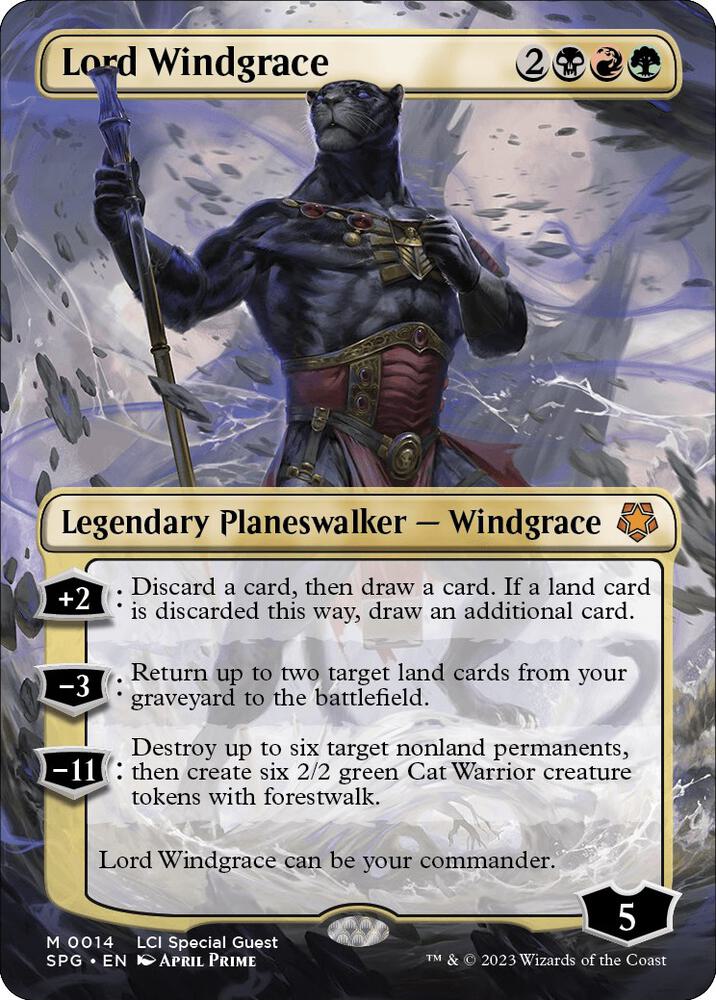 Lord Windgrace (Borderless) 14 Mythic Special Guests NM/M