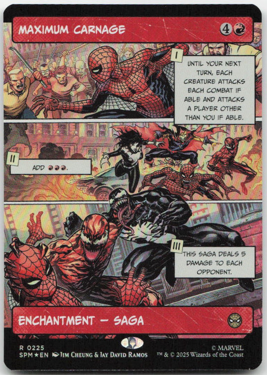 Maximum Carnage (Borderless) R Marvel's Spider-Man 225 NM