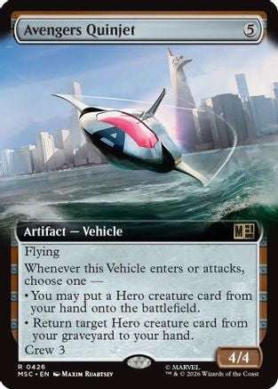 Avengers Quinjet - Hammer of Nazahn (Extended Art) 426 Commander: Marvel Super Heroes NM/M