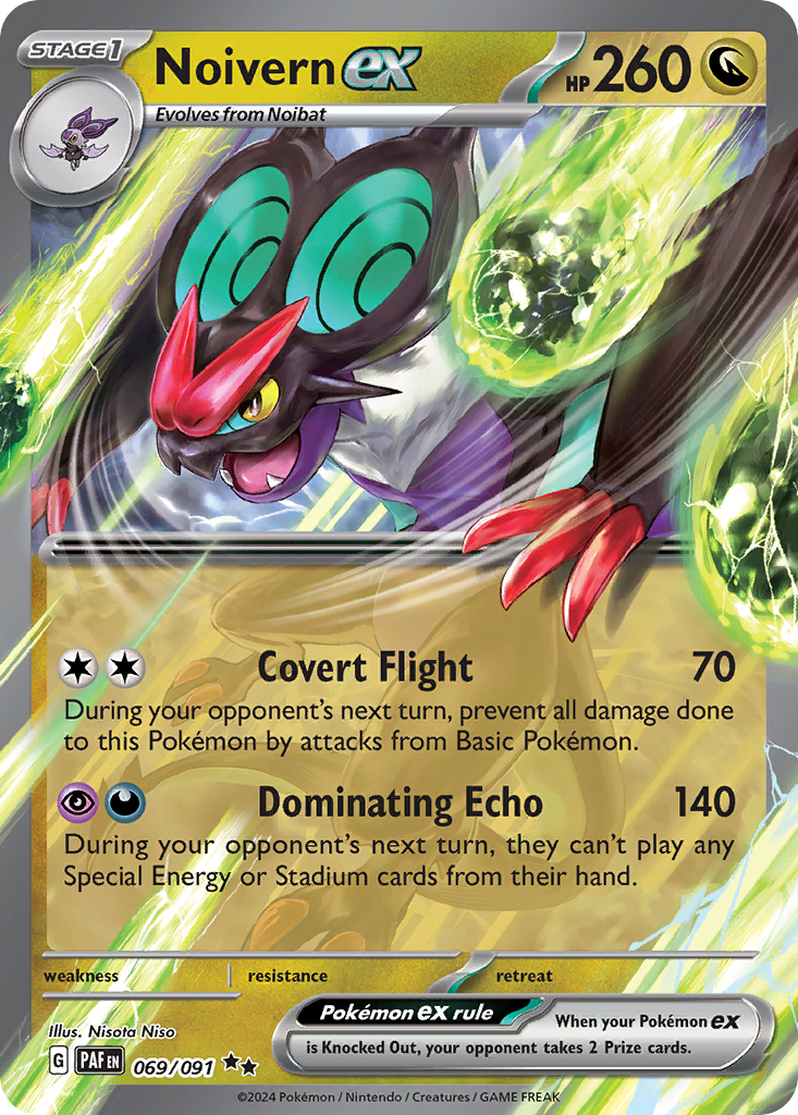 Noivern ex 069/091 Double Rare Paldean Fates NM/M