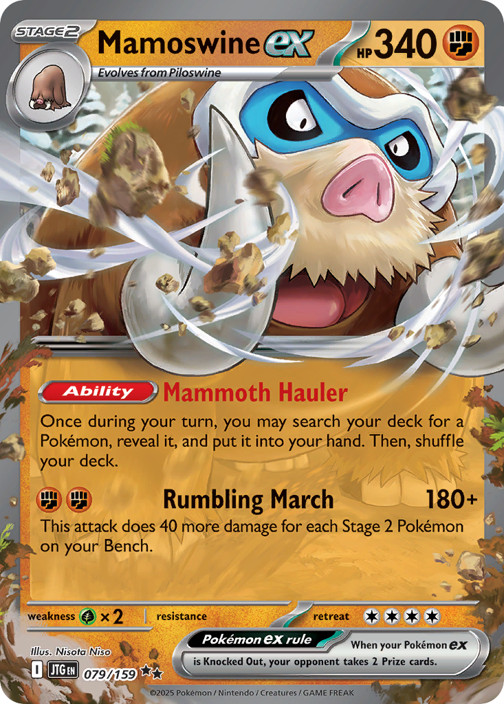 Mamoswine ex 079/159 Double Rare Journey Together NM/M