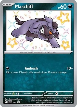 Maschiff 071 Promo Scarlet & Violet Promo Holo NM/M